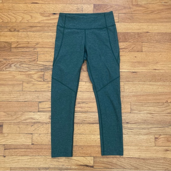 Outdoors voices warmup warm-up crop 3/4 leggings hunter small - Picture 3 of 12